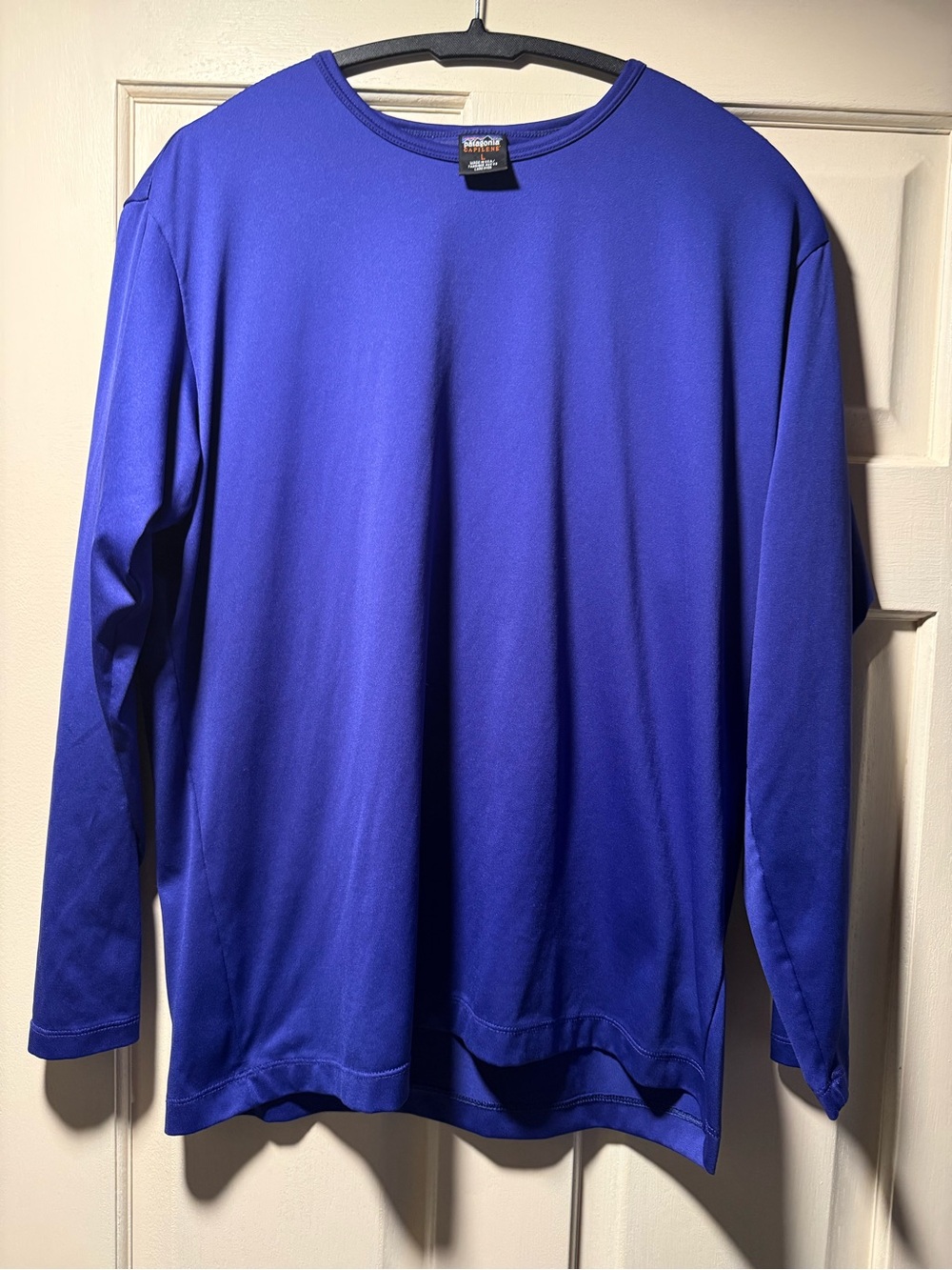 Patagonia Capilene Men’s Large Long Sleeve Base Layer Made in USA Blue